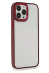 Mey İthalat®  iPhone 13 Pro Max Kılıf Dora Kapak - Kırmızı
