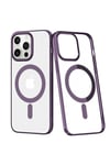Mey İthalat®  iPhone 13 Pro Max Kılıf Element Magneticsafe Sert Kapak - Derin Mor