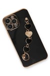 Mey İthalat®  iPhone 13 Pro Max Kılıf Esila Silikon - Siyah