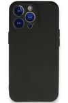Mey İthalat®  iPhone 13 Pro Max Kılıf First Silikon - Siyah