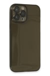 Mey İthalat®  iPhone 13 Pro Max Kılıf Fly Lens Silikon - Siyah