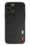 Mey İthalat®  iPhone 13 Pro Max Kılıf Loop Deri Silikon - Siyah