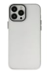 Mey İthalat®  iPhone 13 Pro Max Kılıf Modos Metal Kapak - Şeffaf