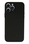 Mey İthalat®  iPhone 13 Pro Max Kılıf Nano içi Kadife Silikon - Siyah