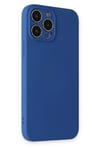 Mey İthalat®  iPhone 13 Pro Max Kılıf Nano içi Kadife Silikon - Lacivert