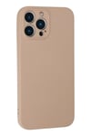 Mey İthalat®  iPhone 13 Pro Max Kılıf Nano içi Kadife Silikon - Pudra