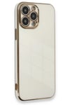 Mey İthalat®  iPhone 13 Pro Max Kılıf Volet Silikon - Beyaz