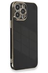 Mey İthalat®  iPhone 13 Pro Max Kılıf Volet Silikon - Siyah