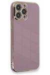 Mey İthalat®  iPhone 13 Pro Max Kılıf Volet Silikon - Mor