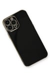Mey İthalat®  iPhone 13 Pro Max Kılıf Volet Silikon - Siyah