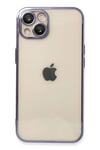 Mey İthalat®  iPhone 14 Kılıf  Lensli Silikon - Mor