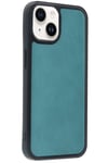 Mey İthalat®  iPhone 14 Kılıf Aras Deri Kapak - Açık Yeşil
