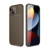 Mey İthalat®  iPhone 14 Kılıf Auto Focus Karbon Kapak - Kahverengi