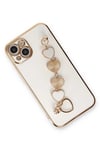 Mey İthalat®  iPhone 14 Kılıf Esila Silikon - Beyaz