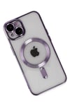 Mey İthalat®  iPhone 14 Kılıf Kross Magneticsafe Kapak - Mor