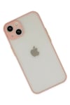 Mey İthalat®  iPhone 14 Kılıf Montreal Silikon Kapak - Pembe