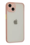 Mey İthalat®  iPhone 14 Kılıf Montreal Silikon Kapak - Pembe