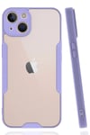Mey İthalat®  iPhone 14 Kılıf Platin Silikon - Lila