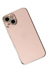 Mey İthalat®  iPhone 14 Kılıf Volet Silikon - Pembe