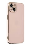 Mey İthalat®  iPhone 14 Kılıf Volet Silikon - Pembe