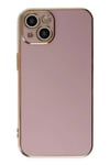 Mey İthalat®  iPhone 14 Kılıf Volet Silikon - Mor