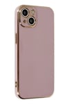 Mey İthalat®  iPhone 14 Kılıf Volet Silikon - Mor