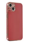 Mey İthalat®  iPhone 14 Kılıf Volet Silikon - Kırmızı