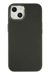 Mey İthalat®  iPhone 14 Plus Kılıf Asya Deri Silikon - Koyu Yeşil
