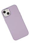 Mey İthalat®  iPhone 14 Plus Kılıf Asya Deri Silikon - Lila