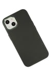 Mey İthalat®  iPhone 14 Plus Kılıf Asya Deri Silikon - Koyu Yeşil