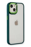 Mey İthalat®  iPhone 14 Plus Kılıf Dora Kapak - Haki Yeşil