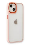 Mey İthalat®  iPhone 14 Plus Kılıf Dora Kapak - Pudra
