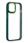 Mey İthalat®  iPhone 14 Plus Kılıf Dora Kapak - Haki Yeşil