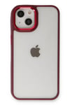 Mey İthalat®  iPhone 14 Plus Kılıf Dora Kapak - Kırmızı