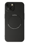 Mey İthalat®  iPhone 14 Plus Kılıf Jack Magneticsafe Lens Silikon - Siyah