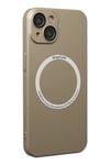 Mey İthalat®  iPhone 14 Plus Kılıf Jack Magneticsafe Lens Silikon - Gold