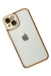 Mey İthalat®  iPhone 14 Plus Kılıf Liva Lens Silikon - Beyaz