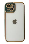 Mey İthalat®  iPhone 14 Plus Kılıf Liva Lens Silikon - Yeşil