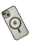 Mey İthalat®  iPhone 14 Plus Kılıf Magneticsafe Lazer Silikon - Siyah