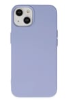 Mey İthalat®  iPhone 14 Plus Kılıf Nano içi Kadife Silikon - Lila