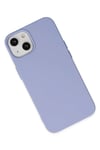 Mey İthalat®  iPhone 14 Plus Kılıf Nano içi Kadife Silikon - Lila