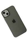 Mey İthalat®  iPhone 14 Plus Kılıf Pc Sert Şeffaf Kapak - Siyah