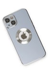 Mey İthalat®  iPhone 14 Plus Kılıf Store Silikon - Sierra Blue
