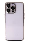 Mey İthalat®  iPhone 14 Pro Kılıf  Lensli Silikon - Gold