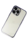 Mey İthalat®  iPhone 14 Pro Kılıf  Lensli Silikon - Mor