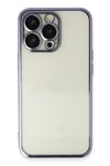 Mey İthalat®  iPhone 14 Pro Kılıf  Lensli Silikon - Mor