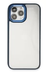 Mey İthalat®  iPhone 14 Pro Kılıf Dora Kapak - Mavi