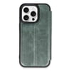 Mey İthalat®  iPhone 14 Pro Kılıf Flip Cover - Koyu Yeşil