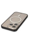 Mey İthalat®  iPhone 14 Pro Kılıf Grand Magneticsafe Kapak - Siyah