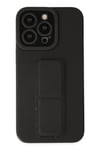Mey İthalat®  iPhone 14 Pro Kılıf Mega Standlı Silikon - Siyah